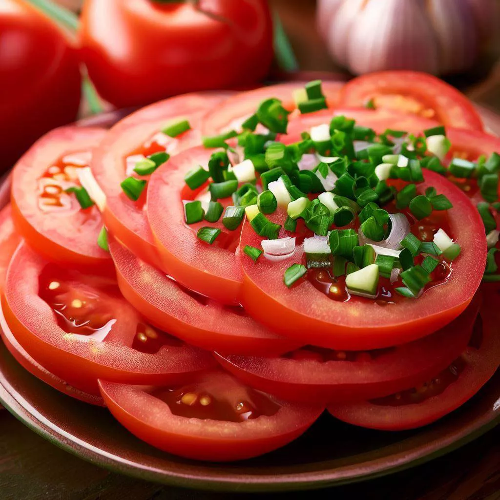Tomate ail-ciboulette